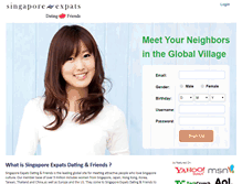 Tablet Screenshot of dating.singaporeexpats.com
