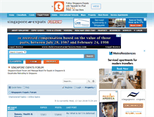 Tablet Screenshot of forum.singaporeexpats.com